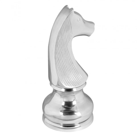 Rootz Decorative Pawn - Large Polished Aluminum Decoration - 60 cm Statue Sculpture - Modern XXL Aluminum Figurine