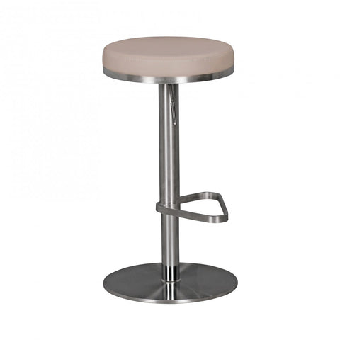 Rootz Barstool - Durable M7 - Taupe Steel - Modern Adjustable Design - Rotatable and Stable Bar Stool