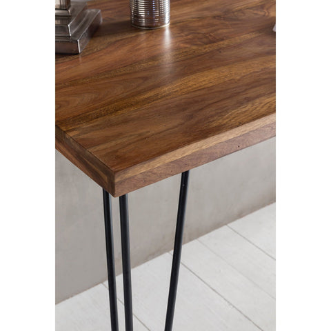 Rootz Desk - Work Table - Solid Wood Desk - Office Table - - Brown