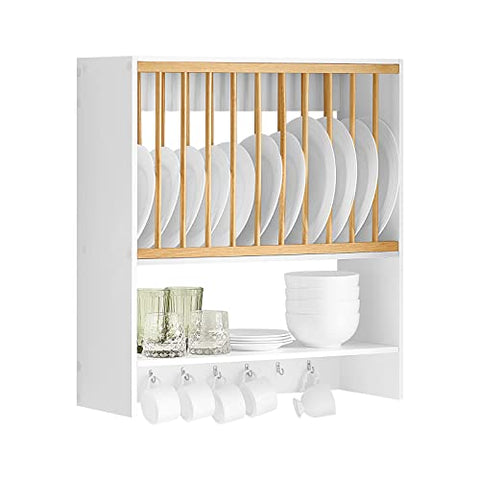 Rootz wandgemonteerd keukenbord bekerrek - keukenwandplank - keukenopbergrekplank