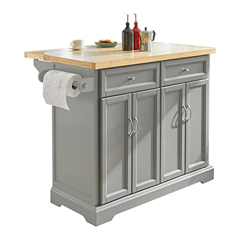 Rootz Extendable Kitchen Storage Trolley Kitchen Cabinet Cupboard Sideboard Kitchen Island