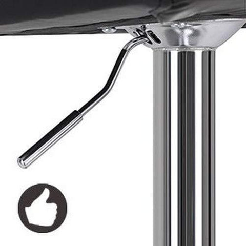 Rootz Draaibare Barkrukken - In Hoogte Verstelbaar - Barstoel - Zwart