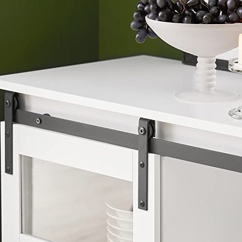 Rootz Dressoir met glazen schuifdeur - Keuken Eetkamer Woonkamer Dressoir Opbergkast Kast