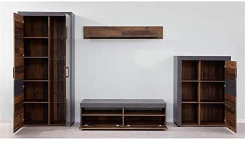Rootz Living room 4-piece furniture set - wall unit - TV unit - display cabinet