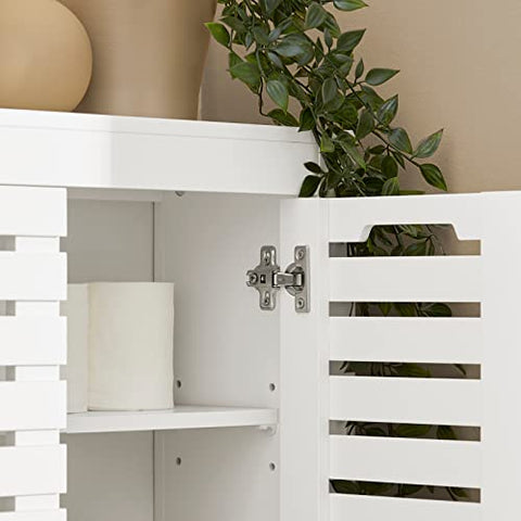 Rootz Badkamer Wandkast Medicijnkast - Wandopbergkast Kast met dubbele lattendeuren