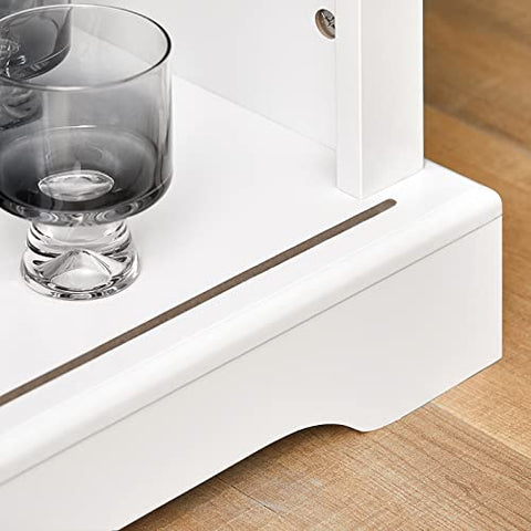 Rootz Dressoir met glazen schuifdeur - Keuken Eetkamer Woonkamer Dressoir Opbergkast Kast