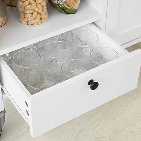 Rootz Keukentrolley - Kar Opbergwagen - Serveerwagen - Keukenkast met Wijnrek