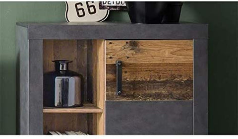 Rootz Living room 4-piece furniture set - wall unit - TV unit - display cabinet