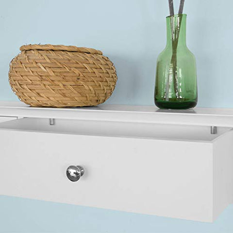 Rootz Wall Shelf Floating Shelf Wall Drawers-Wall Storage Display Unit with 3 Drawers