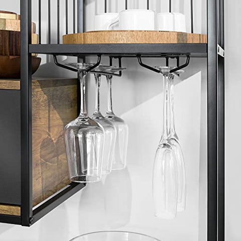 Rootz Industriële stijl Keuken Eetkamer Opbergplank Dressoir Bijzettafel Bijzettafel Wijnrek