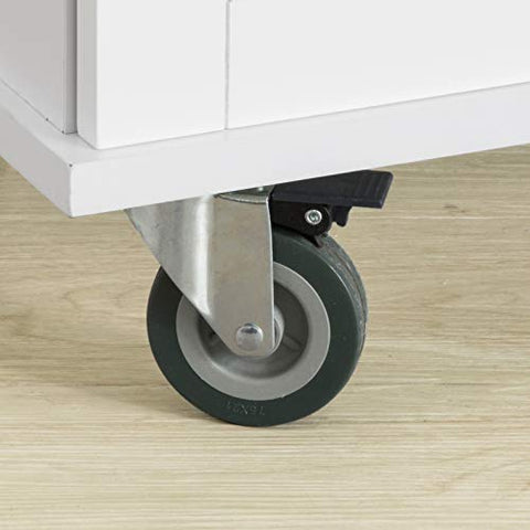 Rootz Keukenopbergwagen Keukenkast Kast Dressoir Keukeneiland 3 Laden 2 Deuren