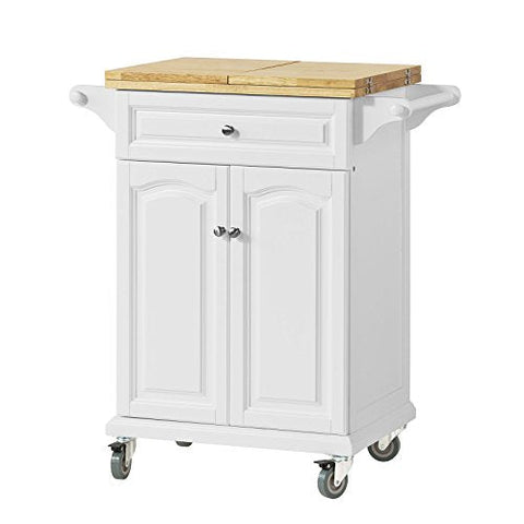 Rootz Keukentrolley met Uitschuifbaar Werkblad - Keukenopbergwagen met Eettafel