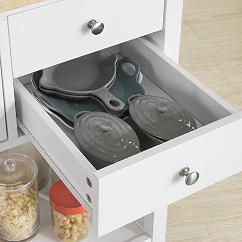 Rootz Keukentrolley Keukenopbergwagen met 5 lades en opbergplank