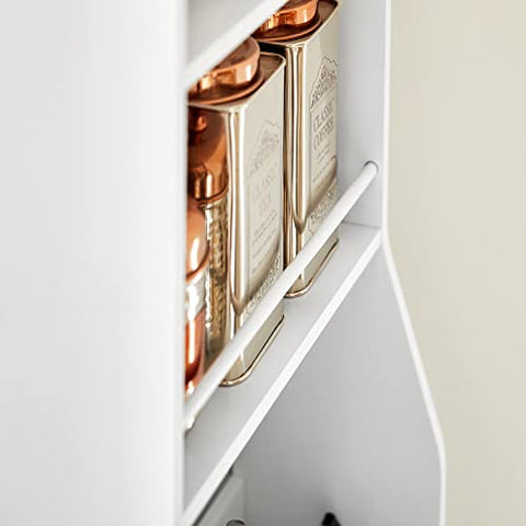 Rootz Wandgemonteerd Plankrek met 3 Planken &amp; 3 Haken - Keuken Wandplank Kruidenrek-Keuken Opbergrek Plank