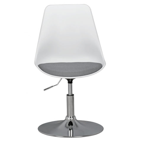 Rootz Armchair - Swivel armchair - Waiting room chair - Dining room chair - Visitor chair - Swivel chair - Fabric - White/Grey