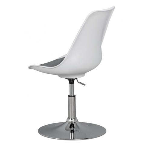 Rootz Armchair - Swivel armchair - Waiting room chair - Dining room chair - Visitor chair - Swivel chair - Fabric - White/Grey
