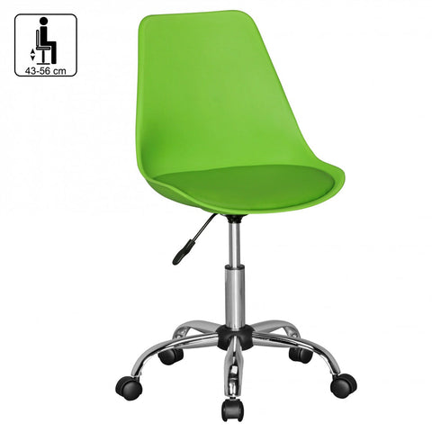 Rootz Office chair - Executive chair - Meeting chair - Swivel chair - Waiting room chair - On wheels - White/Green