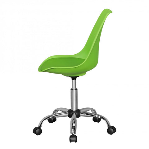 Rootz Office chair - Executive chair - Meeting chair - Swivel chair - Waiting room chair - On wheels - White/Green