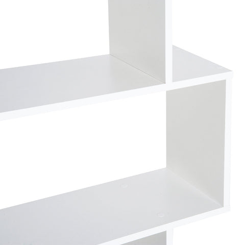 Rootz Bookcase - Folding Screen - Chipboard - 6 Sections - Bookshelf - White