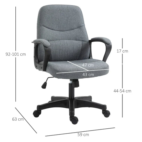 Rootz Massage Chair - Massage Office Chair - Office Chair - Swivel Chair - Grey