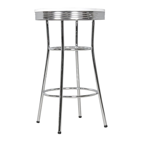 Rootz Bartisch – Bistrotisch – Stehtisch – Aluminium-Bartisch – Design – Retro – USA – Ø 60 cm