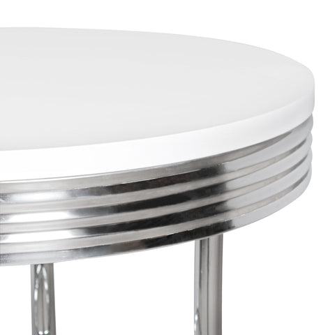 Rootz Bartisch – Bistrotisch – Stehtisch – Aluminium-Bartisch – Design – Retro – USA – Ø 60 cm
