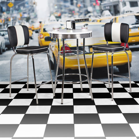 Rootz Bartisch – Bistrotisch – Stehtisch – Aluminium-Bartisch – Design – Retro – USA – Ø 60 cm