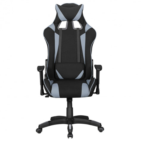Rootz Office Chair - Black & Gray Fabric - Desk Chair - Executive Chair - Gaming Chair - Swivel Chair with Sport Racing Optics