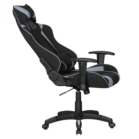 Rootz Office Chair - Black & Gray Fabric - Desk Chair - Executive Chair - Gaming Chair - Swivel Chair with Sport Racing Optics