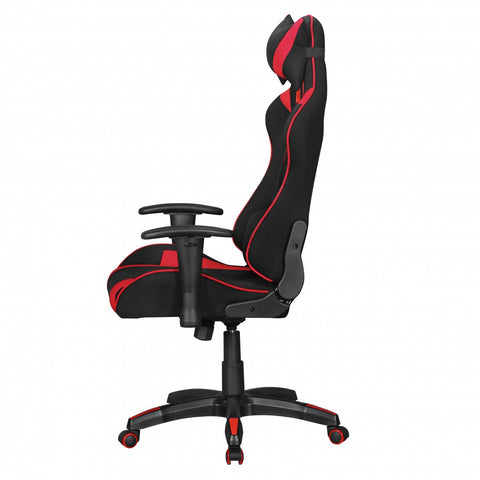 Rootz Game chair - Office chair - Executive chair - Black - Red - Fabric