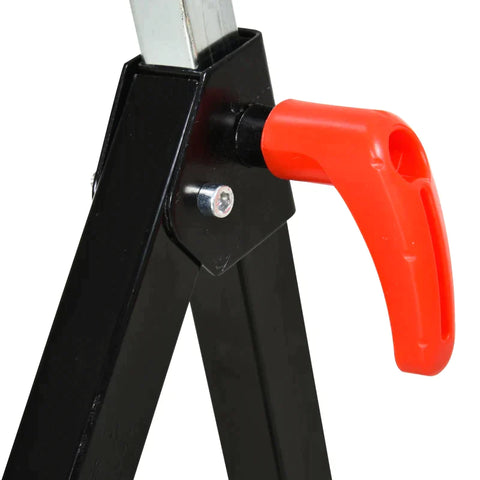 Rootz Roller Stand - Roller Support - Adjustable Roller Stand - Auxiliary Stand - Support Stand - Metal - Black - 44 X 50 X 68-110 cm