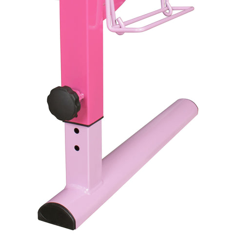 Rootz Children's Desk - Children's Work Table - Work Table - Desk - Standing Desk - Adjustable - Pink