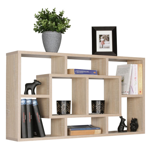 Rootz Wall box - Wall cabinet - Compartments - Decoration shelf - Open - Sonoma
