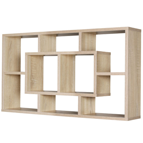 Rootz Wall box - Wall cabinet - Compartments - Decoration shelf - Open - Sonoma