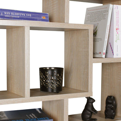 Rootz Wall box - Wall cabinet - Compartments - Decoration shelf - Open - Sonoma