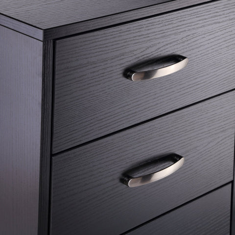 Rootz Desk - Computer Table - Corner Desk - Adjustable - Processed Wood - Storage Space - Drawers - 117 x 83.5 x 76 cm - Black