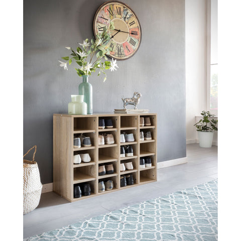 Rootz Shoe Cabinet - 20 Pairs of Shoes - Shoe Rack - Shoe Organizer - Sonoma