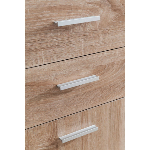 Rootz Sideboard - Chest of drawers - Hallway cupboard - Storage space - Drawers - Brown - - Processed Wood - Metal - 107 x 79 x 35 cm