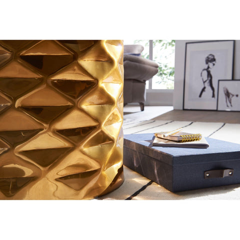 Rootz Beistelltisch – Couchtisch – Gold Beistelltisch – Aluminium – Gold – Ø 43,5 cm