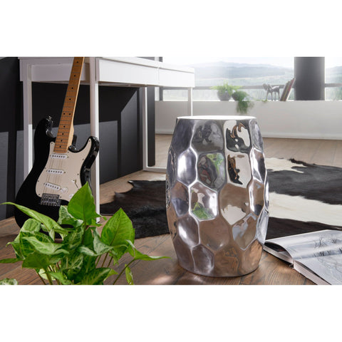 Rootz Bijzettafel - Decoratieve Tafel - Metalen Bijzettafel - Zilver