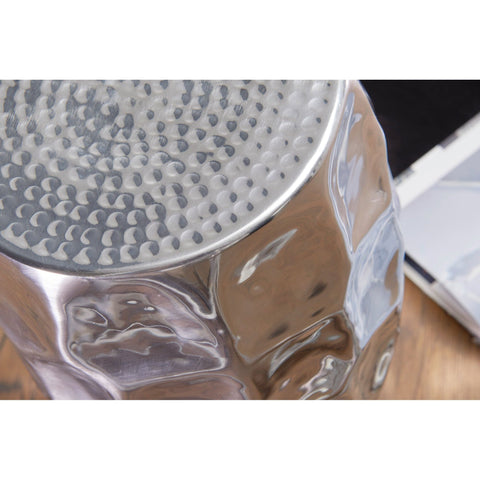 Rootz Bijzettafel - Decoratieve Tafel - Metalen Bijzettafel - Zilver