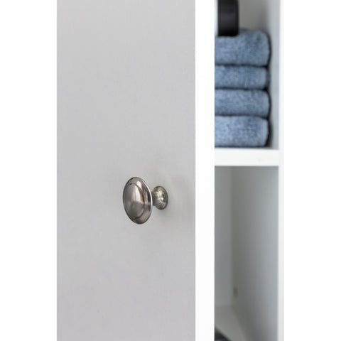 Rootz Waschbeckenmöbel – Waschbeckenschrank – Badezimmermöbel – Badezimmerschrank – 60 x 64 x 32 cm – Weiß