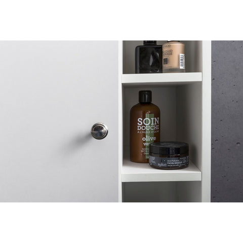 Rootz Waschbeckenmöbel – Waschbeckenschrank – Badezimmermöbel – Badezimmerschrank – 60 x 64 x 32 cm – Weiß