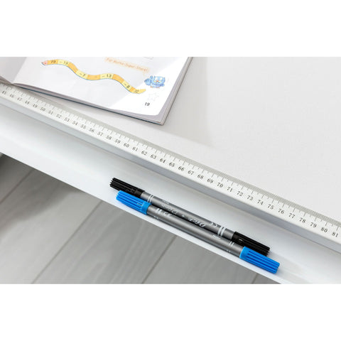 Rootz Utiwa Children's Desk - Desk - Work Desk - Children's Table - Work Table - Standing Desk - Pink/Blue - Adjustable Height - 119x67 cm