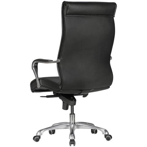 Rootz Office Chair Cover - Black Faux Leather - Desk Chair - Executive Chair - Height Adjustable Swivel Chair - X-XL (120kg)