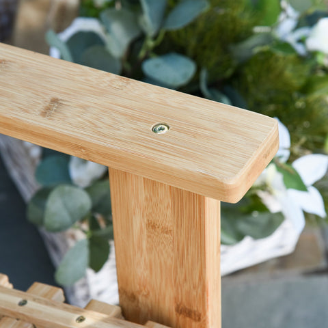 Rootz Garden rocking chair - Armchair - Garden chair - Bamboo - Natural - 70 x 100 x 95.5 cm