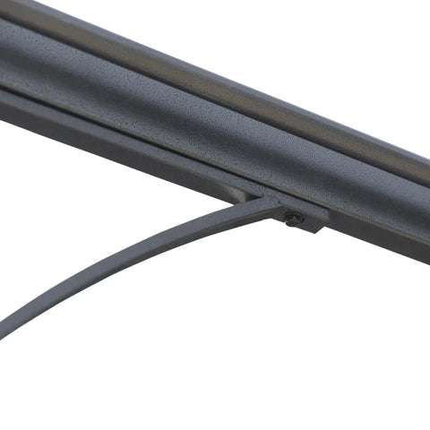 Rootz Pergola - Metal Pergola with Retractable Roof - Garden Gazebo - Metal Pergola Canopy - Outdoor Sun Shade Shelter for Party BBQ - Aluminum - Black + Grey - 3 x 3 m