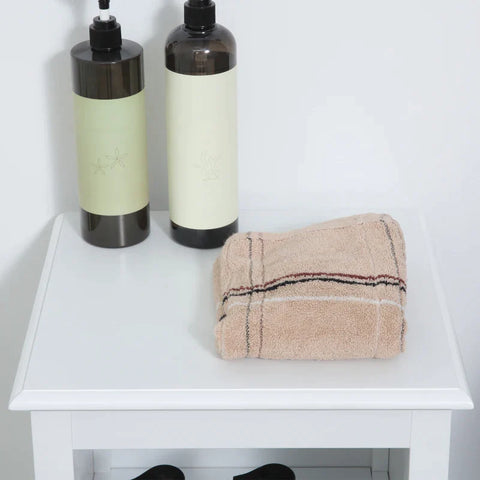 Rootz Badkamermeubel - 1 Vak - 1 Kast - Kastdeur In Rotan Look - MDF - Hout - Wit - 35 cm x 32 cm x 80 cm