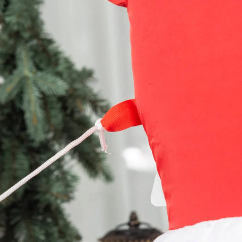 Rootz Weihnachtsdekoration – Schneemann mit Schild – aufblasbar groß mit Gebläse – Weiß – 103 L x 70 B x 180 H cm