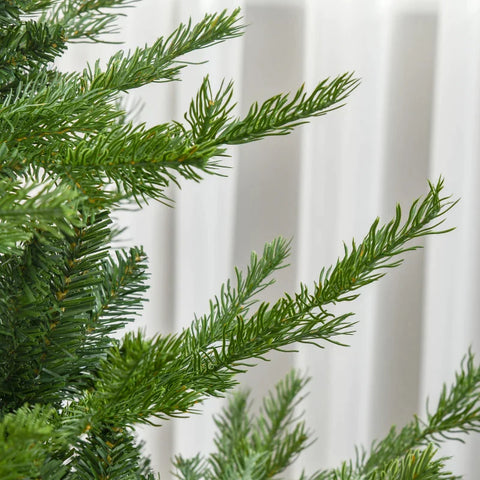 Rootz Christmas Tree - Artificial Fir - Realistic Appearance - Quick Assembly - Plastic - Green - 136 x 136 x 180cm